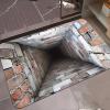 3D Hole Rug-Dog Gets Scared of 3D Hole Carpet, Optical Illusion Rug, Rugs That Looks Like a Holes, Funny 3D Carpet to Prank, Easy Clean for Patio Porch (Style 1,40 * 60cm) view 4