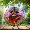 10-Inch Metal Wind Spinner Brown Poodle 3D Dog Wind Spinner, Unique Metal Hanging Kinetic Wind Sculpture Ornament Gifts for Women Yard Art Garden Patio Lawn Indoor Outdoor Decor view 2