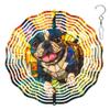 10-Inch Metal Wind Spinner French Bulldog Trots Forward 3D Dog Wind Spinner, Unique Metal Hanging Kinetic Wind Sculpture Ornament Gifts for Women Yard Art Garden Patio Lawn Indoor Outdoor Decor (1) view 1