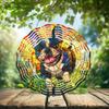10-Inch Metal Wind Spinner French Bulldog Trots Forward 3D Dog Wind Spinner, Unique Metal Hanging Kinetic Wind Sculpture Ornament Gifts for Women Yard Art Garden Patio Lawn Indoor Outdoor Decor (1) view 2