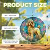 10-Inch Metal Wind Spinner Golden Poodle 3D Dog Wind Spinner, Unique Metal Hanging Kinetic Wind Sculpture Ornament Gifts for Dog Lover Yard Art Garden Patio Lawn Indoor Outdoor Decor view 3