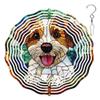 10-Inch Metal Wind Spinner Jack Russell Terrier 3D Dog Wind Spinner, Unique Metal Hanging Kinetic Wind Sculpture Ornament Gifts for Women Yard Art Garden Patio Lawn Indoor Outdoor Decor view 1