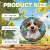 10-Inch Metal Wind Spinner Jack Russell Terrier 3D Dog Wind Spinner, Unique Metal Hanging Kinetic Wind Sculpture Ornament Gifts for Women Yard Art Garden Patio Lawn Indoor Outdoor Decor view 3