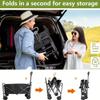 Folding Utility Wagon Cart, 680 LBS Capacity, Black, Collapsible with Wheels, Heavy Duty for Outdoor Camping Beach view 4
