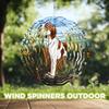 10-Inch Metal Wind Spinner Brown-and-White Spaniel 3D Dog Wind Spinner, Unique Metal Hanging Kinetic Wind Sculpture Ornament Gifts for Women Yard Art Garden Patio Lawn Indoor Outdoor Decor view 4
