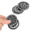 BOWUAI Hollow Hub Pattern ADHD Haptic, Magnetic Push Slider Toy for Stress Relief, Portable Metal Anxiety Relief Fidget Toy with Storage Bag for Office, Home, Travel (Silver Black) view 4