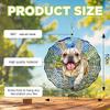 10-Inch Metal Wind Spinner French Bulldog Trots Forward 3D Dog Wind Spinner, Unique Metal Hanging Kinetic Wind Sculpture Ornament Gifts for Women Yard Art Garden Patio Lawn Indoor Outdoor Decor (2) view 3