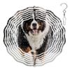 10-Inch Metal Wind Spinner Bernese Mountain in Snow 3D Dog Wind Spinner, Unique Metal Hanging Kinetic Wind Sculpture Ornament Gifts for Women Yard Art Garden Patio Lawn Indoor Outdoor Decor (1) view 1