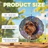 10-Inch Metal Wind Spinner Yorkshire Terrier amid Flowers 3D Dog Wind Spinner, Unique Metal Hanging Kinetic Wind Sculpture Ornament Gifts for Women Yard Art Garden Patio Lawn Indoor Outdoor Decor view 3
