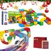 3D Train Routes with Mix-and-Match Stem Cubes, Gravity-Defying Magnetic Monorail, DIY Infinity Cube Track,Magic Flexible Race Track Birthday (51 PCS) view 1