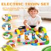 3D Train Routes with Mix-and-Match Stem Cubes, Gravity-Defying Magnetic Monorail, DIY Infinity Cube Track,Magic Flexible Race Track Birthday (51 PCS) view 2