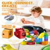 3D Train Routes with Mix-and-Match Stem Cubes, Gravity-Defying Magnetic Monorail, DIY Infinity Cube Track,Magic Flexible Race Track Birthday (51 PCS) view 4