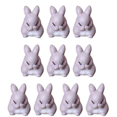 10Pieces Resin Animal Miniatures Figurines For Cake Toppers Birthday Gift Home Desk Decoration For Various Space Handmade Resin Models