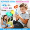 Video Walkie Talkies for Kids, 2 Pack Rechargeable Kids Walkie Talkies with HD Camera, Real-Time Video Chat, Voice Changer, 1000FT Range, Outdoor Toys for Boys Girls Ages 3-12(Baby Blue/Baby Pink) view 2