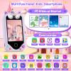 Kids Smart Phone for Girls, Children Christmas Birthday Gift for Age 3, 4, 5, 6, 7, 8 Year Old, Kids Phone Toy with Touchscreen, Dual Camera, Game, Learning Play Toy, Toddler Mp3 Player view 2