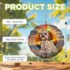 10-Inch Metal Wind Spinner Shih Tzu at Sunset 3D Dog Wind Spinner, Unique Metal Hanging Kinetic Wind Sculpture Ornament Gifts for Women Yard Art Garden Patio Lawn Indoor Outdoor Decor view 3