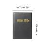 Penny Album Coin Holder Book, Penny Book, Pressed Penny Holder Hold 108 Coin, Black Leather with Gold Embossed Text, 108 Pockets for Pressed Penny Storage, 10.7x15.5cm Travel Souvenir Organizer view 2