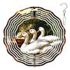 10-Inch Metal Wind Spinner White Ducks and Brown Duck 3D Wind Spinner, Unique Metal Hanging Kinetic Wind Sculpture Ornament Gifts for Women Yard Art Garden Patio Lawn Indoor Outdoor Decor view 1