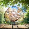 10-Inch Metal Wind Spinner Sailing Ship Under Golden Clouds 3D Wind Spinner, Unique Metal Hanging Kinetic Wind Sculpture Ornament Gifts for Women Yard Art Garden Patio Lawn Indoor Outdoor Decor view 2