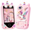 Kids Smart Phone for Girls Gifts, Toddler Christmas Birthday Gift for Age 3, 4, 5, 6, 7, 8 Year Old, Kids Phone Toy with Touchscreen, Dual Camera, Game, Kid Mp3 Player, Learning Play Toy view 1