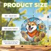 10-Inch Metal Wind Spinner Shiba Inu with Sunflowers 3D Dog Wind Spinner, Unique Metal Hanging Kinetic Wind Sculpture Ornament Gifts for Women Yard Art Garden Patio Lawn Indoor Outdoor Decor view 3