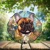 10-Inch Metal Wind Spinner French Bulldog with Perked Ears 3D Dog Wind Spinner, Unique Metal Hanging Kinetic Wind Sculpture Ornament Gifts for Women Yard Art Garden Patio Lawn Indoor Outdoor Decor view 2