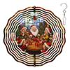 10-Inch Metal Wind Spinner Santa Claus and Elves 3D Wind Spinner, Unique Metal Hanging Kinetic Wind Sculpture Ornament Gifts for Women Yard Art Garden Patio Lawn Indoor Outdoor Decor view 1