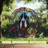 10-Inch Metal Wind Spinner Blue-Toned Pit Bull 3D Dog Wind Spinner, Unique Metal Hanging Kinetic Wind Sculpture Ornament Gifts for Women Yard Art Garden Patio Lawn Indoor Outdoor Decor view 4