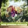 10-Inch Metal Wind Spinner Bouquet of Tulips 3D Floral Wind Spinner, Unique Metal Hanging Kinetic Wind Sculpture Ornament Gifts for Women Yard Art Garden Patio Lawn Indoor Outdoor Decor view 4