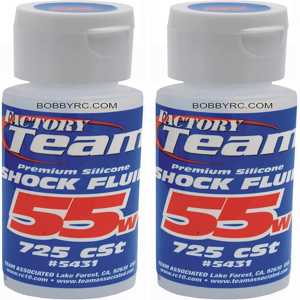 Team Associated (2) 55w Weigh Silicone Shock Oil Fluid for Traxxas Losi Arrma