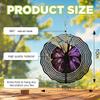 10-Inch Metal Wind Spinner Purple Butterfly 3D Wind Spinner, Unique Metal Hanging Kinetic Wind Sculpture Ornament Gifts for Women Yard Art Garden Patio Lawn Indoor Outdoor Decor view 3