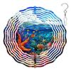10-Inch Metal Wind Spinner Orange Starfish 3D Marine Life Wind Spinner, Unique Metal Hanging Kinetic Wind Sculpture Ornament Gifts for Women Yard Art Garden Patio Lawn Indoor Outdoor Decor view 1