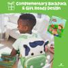 Montessori Busy Farm Book & Backpack Bundle, Interactive Quiet Book for Toddlers & Preschoolers, Educational Early Learning Travel Toy with Waterproof Backpack, Back-to-School Gift view 4