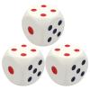 ibasenice 3pcs Foam Dice: 6 Sided Dotted Large Pu Cubes Gaming Supply for Board Games Math Learning Classroom Teaching Tools Party view 1