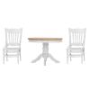 Aatraay 3 Pcs 1:12 Scale Dollhouse, Dining Table Set Wooden Miniature Table and Chairs Furniture Accessories view 3