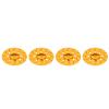 RC Car Brake Disc Set, Aluminum Alloy Wheel Hex Hub Brake Disc with M4 Lock Nuts, High Performance RC Road Racing Model Parts, Durable Lightweight Upgrade for 94123 D4 D5 XI (Gold) view 3