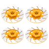 RC Car Brake Disc Set, Aluminum Alloy Wheel Hex Hub Brake Disc with M4 Lock Nuts, High Performance RC Road Racing Model Parts, Durable Lightweight Upgrade for 94123 D4 D5 XI (Gold) view 4
