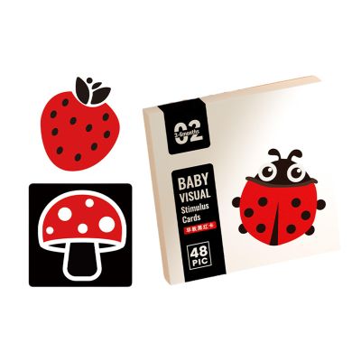 Black and White Cards Sensory Toy Baby Flashcards High Contrast Black and White High Contrast