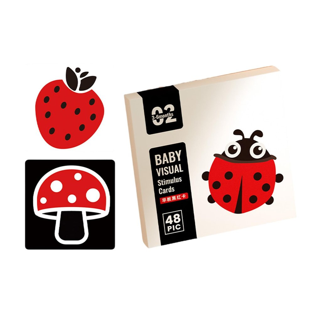 Black and White Cards Sensory Toy Baby Flashcards High Contrast Black and White High Contrast