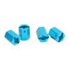 4Set 12mm Wheel Hex Hub Nut, Aluminum Universal Hex Hub for 1/10 1/12 RC Car, 16mm Height with Pins, Durable Replacement Part for Remote Control Vehicle (Blue) view 2