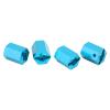 4Set 12mm Wheel Hex Hub Nut, Aluminum Universal Hex Hub for 1/10 1/12 RC Car, 16mm Height with Pins, Durable Replacement Part for Remote Control Vehicle (Blue) view 3