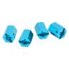 4Set 12mm Wheel Hex Hub Nut, Aluminum Universal Hex Hub for 1/10 1/12 RC Car, 16mm Height with Pins, Durable Replacement Part for Remote Control Vehicle (Blue) view 4