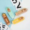 4Pcs Cartoon Retractable Rubber Pencil Erasers Refillable Push Pull Erasers for Student Classrooms Homework Eraser view 2
