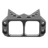 Aluminum Alloy Steering Servo Guard Armor SOA Cover, RC Servo Guard Armor, CNC Processed Protective Cover for 1/10 RC Crawler Cheeter Rig Rock Bouncer Roll Cage Capra RR10 Wraith D (Black) view 4