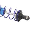 2Pcs RC Shock Absorber, Aluminum Alloy Adjustable Oil Damper, High Strength CNC Machined Shock Absorber for 1/10 RC Car, 95mm Installation Hole Pitch with Brass Ball Heads and Scre (Dark Blue) view 2