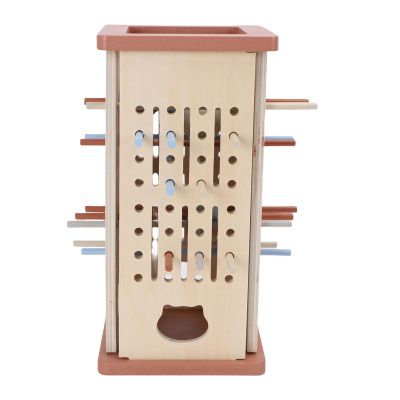 Alomejor Game Wooden Board Game, 32 Colorful Sticks, Dice, 4 Balls for Kids 3-6 Years, Fine Motor Skills Development