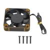 50mm RC Motor Cooling Fan Heat Sink, Aluminum Alloy Cooler with JST Plug, Efficient Heat Dissipation for RC Inductive Non Inductive Motor, Lightweight Durable Design for RC Cars an (Black Gold) view 1