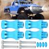 12Pcs Aluminum Alloy Wheel Hub Adapter, RC Extension Wheel Coupling, 12mm to 17mm Hex Drive Hub Adapter for 1/10 to 1/8 RC Model Car, Truck, Off - Road Vehicle, Includes 4 Sets wit (Blue) view 3