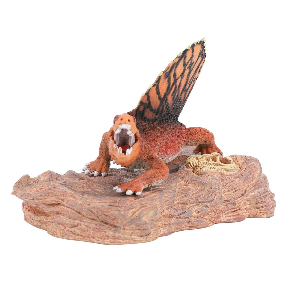 TOPINCN Dinosaur Model Toy, Landscape Model Toy Simulation Static Animal Dinosaur Figure with Landscape Platform for Collection and Display