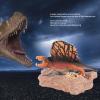 TOPINCN Dinosaur Model Toy, Landscape Model Toy Simulation Static Animal Dinosaur Figure with Landscape Platform for Collection and Display view 2